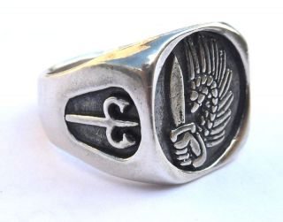 solid silver 925 french foreign legion ring from israel time