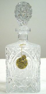monarch rosa lead crystal liquor decanter w germany time left