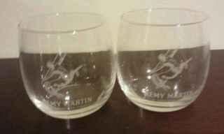set of two remy martin cognac glasses snifter bar shot