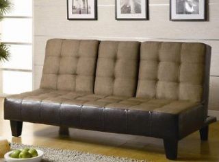 Faux Leather Microfiber Sleeper Sofa Bed Set Couch Futon Living Room 