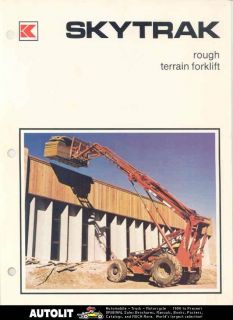 1982 koehring sky trak forklift truck brochure 