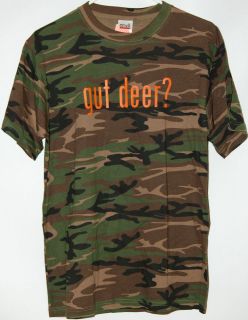 gut deer? camo T Shirt tee camouflage hunting deer hunt funny 