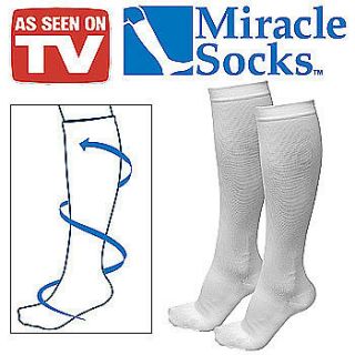 NEW Miracle Socks   As Seen On TV   Anti Fatigue Compression Stocking 