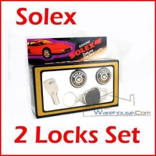 Solex 2 Door Lock Set Hardened Stainless Steel Cylinder Round Key 