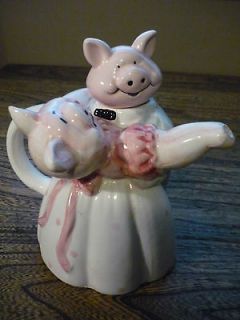   Ceramic Tea Pot   Dancing Pigs   Decorative Teapot   Pigs   Piggy