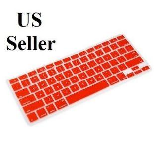 Red Silicone Keyboard Skin Cover Case for Apple Mac Book Pro 13