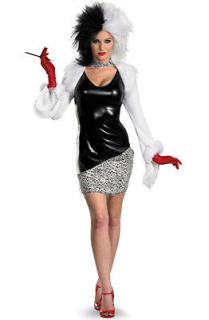 Disney Vile Villains Sassy Cruella Adult Costume SizeM 8 10