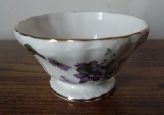HAMMERSLEY VICTORIAN VIOLETS H39 OPEN SUGAR BOWL BONE CHINA MADE IN 