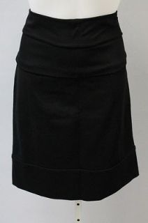 MARNI Black Tiered Pleated Knee Length Solid Lined Side Zip Pencil 