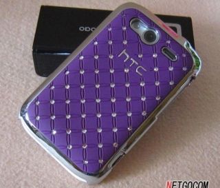   Luxury Diamond Skin Hard Back Cover Case For HTC Wildfire S G13 A510e