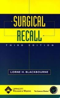Surgical Recall by Lorne Blackbourne 2002, Paperback, Revised