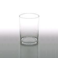 Cylinder Vase Set, 14 tall x 8 wide clear glass cylinder (Qty 4)