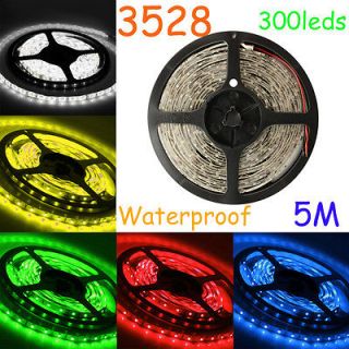5M 3528 LED Lights Waterproof Muti color Flexible Strip SMD 12V 300 