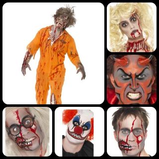 ZOMBIE,DEVIL,C​LOWN,MAKE UP FX LATEX,BLOOD,SC​AR,HALLOWEEN SPECIAL 