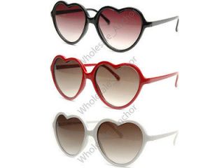 pairs Lolita HEART SHAPED Sunglasses vintage retro costume wholesale 