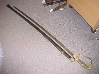   HEAD ARTILLERY OFFICERS SWORD AND SCABBARD MAKERS MARK 0035DC05DC 7D23