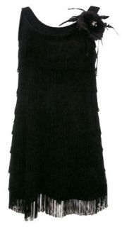 NEW HELL BUNNY BLACK ROARING 1920S FLAPPER SHORT MINI DRESS