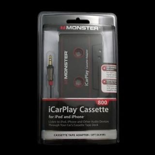 B65 Brand New Monster iCarPlay Cassette Adapter 800 for iPod/iPhone/MP 
