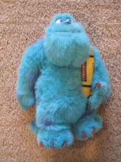 Monsters Inc plush Sully stuffed animal blue can of screams 17 inches