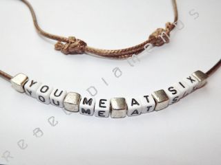   ROCK BAND inspired necklace or personalise with any name, song, lyric