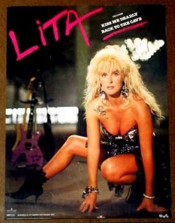 lita ford 1988 poster the runaways kiss me deadly returns