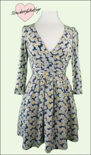Zara floral / pansy lined summer short tea dress size S M L (8, 10, 12 