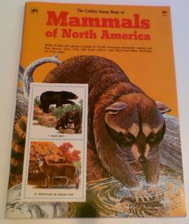   Golden Stamp Book of Mammals of North America~Rod Ruth~1967~NEW~unused