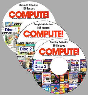 Compute Magazine Complete Collection on 3 DVDs Commodore C64 Amiga 
