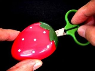 3d strawberry fridge magnet with mini scissors 249 from malaysia