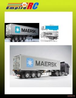 Tamiya 56326 RC MAERSK 40 feet Container Semi Trailer 1/14 For Tractor 