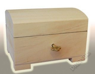 little natural wood wooden box hinged lockable psk1 time left