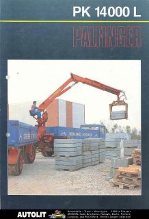 1988 palfinger kran pk14000l crane truck sales brochure time left