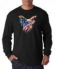 freedom eagle usa american flag long sleeve tee shirt more
