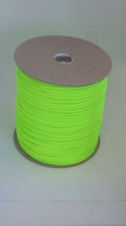 NEON GREEN PARACORD 1000 FOOT SPOOL 550 7 STRAND CAMPING FOR SURVIVAL 