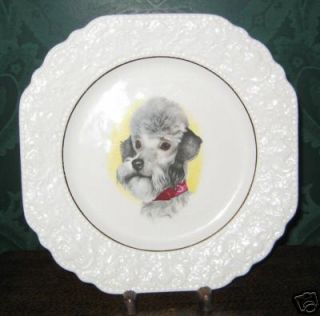 Dog Plate Lord Nelson Pottery Dog Lovers Bedlington Terrier Vintage