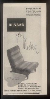1950 dunbar edward wormley unit modern lounge chair ad time