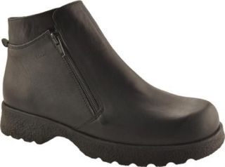 Naot Bobcat Black Shiny Leather Zipper Boots Shoes Cork Footbed 30440 