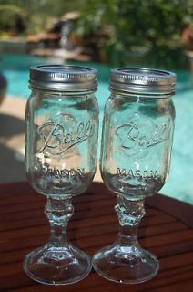 Set of 2 Redneck Girls Hillbilly Mason Jar Wine Glass♥