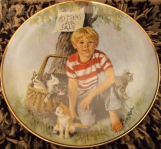   Plate   World of Children KITTENS FOR SALE John McClelland, 1980