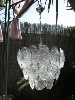 chandelier mazzega vistosi 1970 murano glass from italy time left