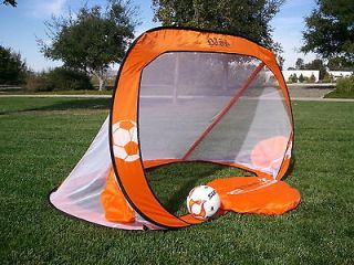 Two 6x4 Ft. Foldable Soccer Goals, Portable W/carry Case, Durable Pass 