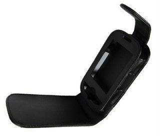 BLACK Samsung Corby S3650 Genio Rip Curl Leather Flip Case Etui en 