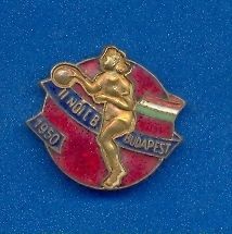 1950 Europe Women Basketball Championship pin (badge) Enamel Very OLD 