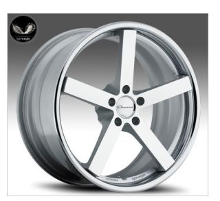 Giovanna Mecca for BMW 20x8.5 20x10 Machined and Silver with Chrome 
