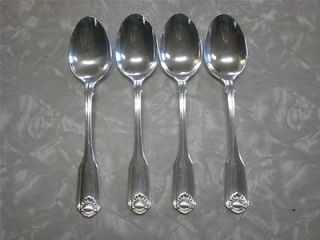 silver shell place oval soup spoons community oneida 1978