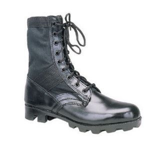 military jungle boots black leather army combat g i