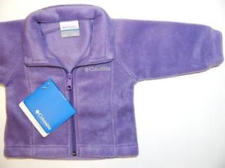NEW Columbia BABY Fleece Jacket 12M 18M 24M GIRLS Purple Retails $30
