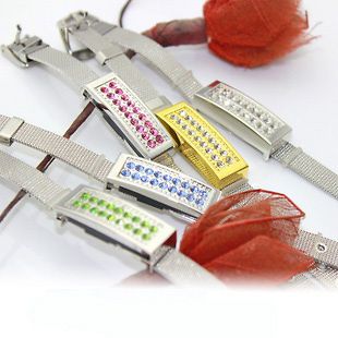   beautiful crystal bracelet USB 2.0 Flash Memory Pen Drive Stick EG145