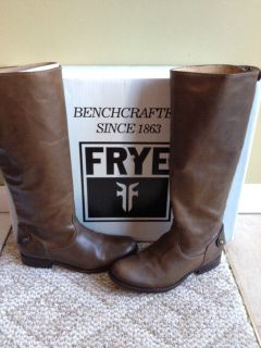 Frye Melissa Button back zip boots size 6.5 Fawn color worn once look 