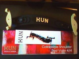Kun Collapsible Shoulder Rest Violin 4/4 New in Box COLLAPSIBLE 4/4 